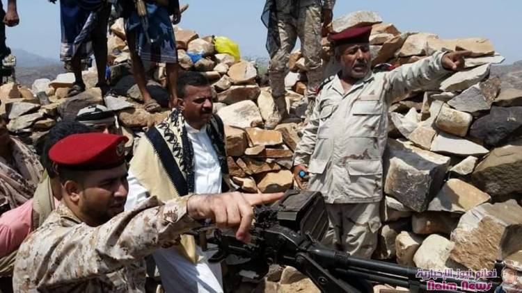 السلطة المحلية بمحافظة تعز تزور موقع السقعة الإستراتيجي