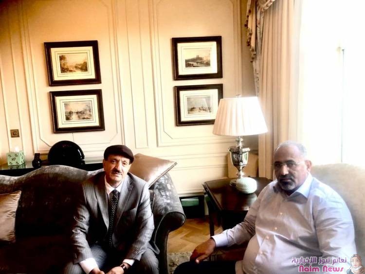 الزبيدي يستقبل رئيس اللجنة اليمنية للسلام.