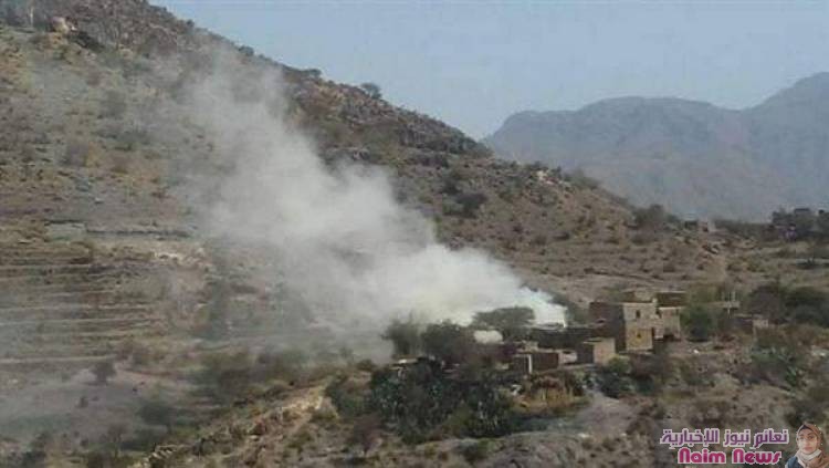 مليشيا الحوتي تستهدف القرى الآهلة بالسكان في تعز