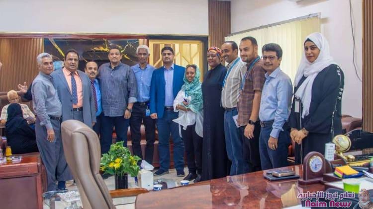 المدير التنفيذي لشركة النفط اليمنية يستقبل وفدا من الأمم المتحدة