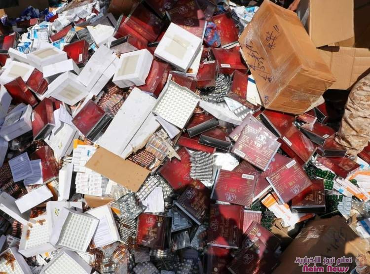 اتلاف 2 طن من الأدوية المهربة 