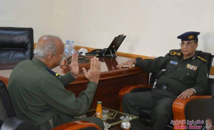 مدير عام شرطة محافظة تعز يلتقي مدير عام الأدلة الجنائية بوزارة الداخلية ويناقش معه سير العمل في إدارة الأدلة الجنائية*