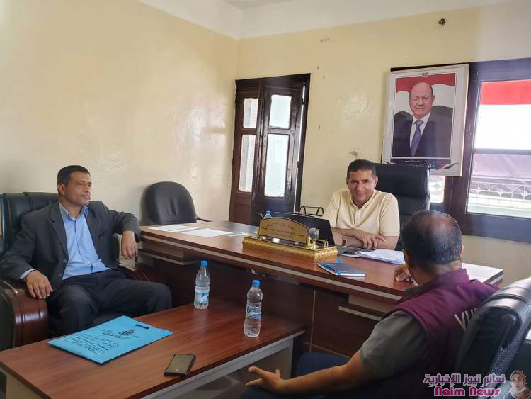 مدير عام مديرية مقبنة يلتقي بمنسق الصحة بجمعية قطر الخيرية بحضور مدير فرع الصحة بالمديرية* 