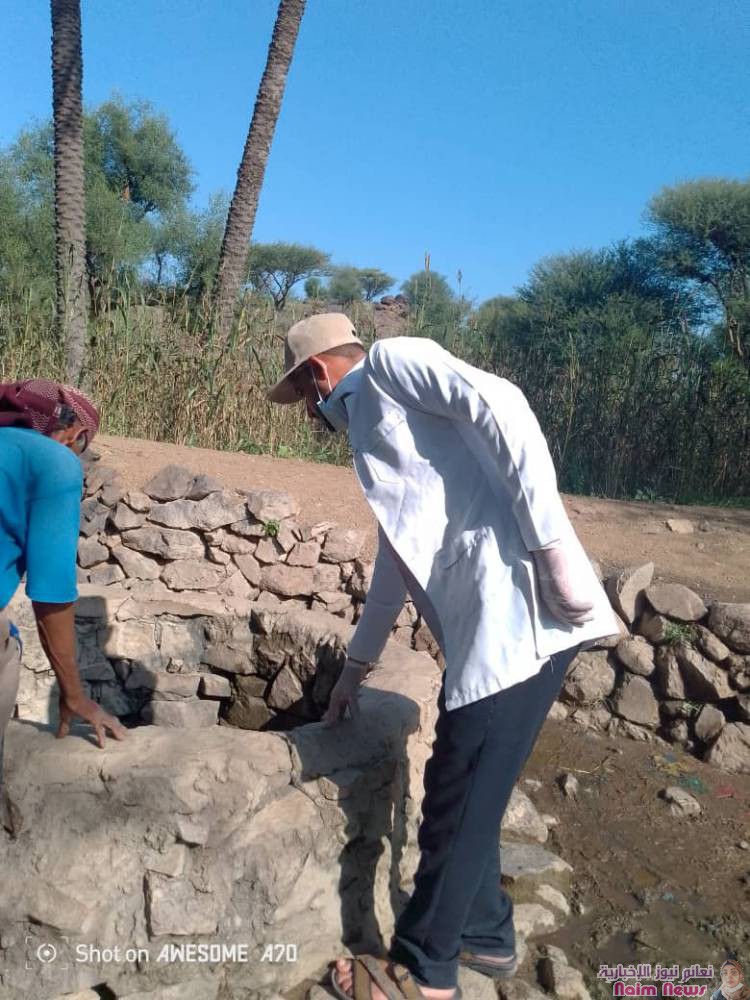 حملة تعقيم واسعة لمصادر المياه في مقبنة 