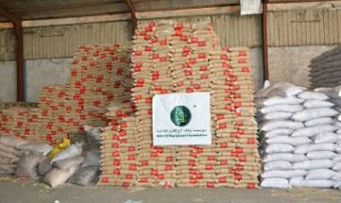 مؤسسة وقف الواقفين العالمية تستعد لترحيل 12428 سلة غذائية لتعز 