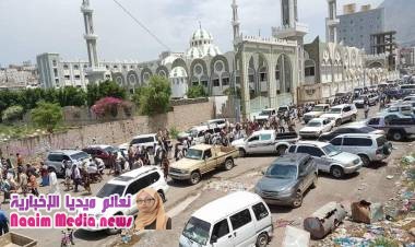 مواراة جثمان الفقيد النائب عبدالله علي سرحان في تعز