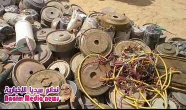  نزع 400 لغم أرضي زرعها الحوثيون في عدد من القرى والمزارع بمديرية باقم