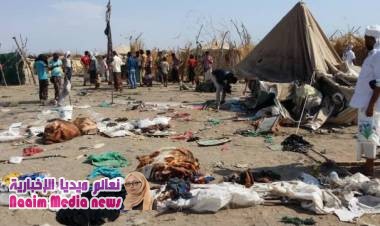 إدارة مخيمات النازحين تدين استهدف الميليشيا الحوثية لمخيم بني جابر في الخوخة