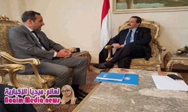 وزير الخارجية يلتقي الممثل المقيم الجديد لمكتب الأمم المتحدة للشؤون الإنسانية