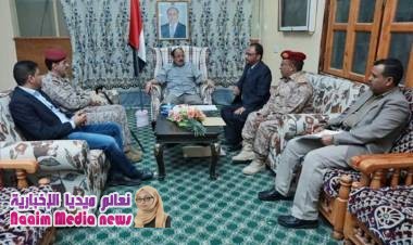 نائب رئيس الجمهورية يلتقي اللجنة الطبية العسكرية لمحافظة #تعز