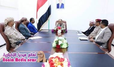 نائب رئيس الجمهورية يلتقي قيادات "جبهة قانية" ويشيد بتضحيات أبطال الجيش ومساندة التحالف