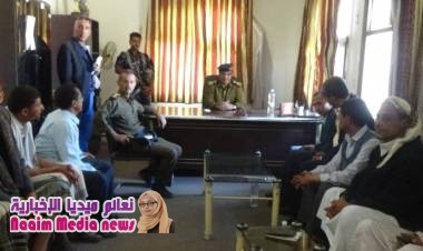 مدير عام شرطة تعز يطلع على عملية التدريب في المركز التدريبي وادارة البحث الجنائي 