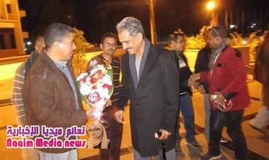 جانب من إستقبال أ. د الشعيبي رئيس جامعة تعز  بمحافظة أسيوط بجمهورية مصر العربية