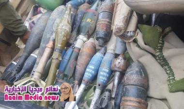 اكتشاف مخزن سلاح جديد ومعمل لصنع المتفجرات 