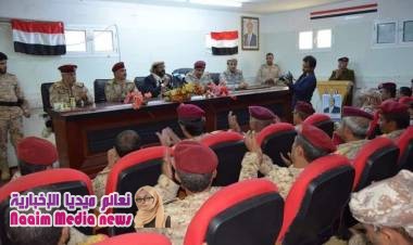 إجراء دور الإستلام والتسليم بمأرب بين رئيس هيئة الأركان السابق والجديد
