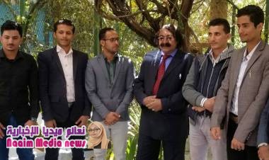 وفد من جامعة سبتمبر للعلوم الطبيه يلتقون بالدكتور الظمين اليوم بصنعاء 