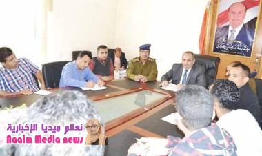 وكيل أول محافظة تعز يلتقي العاملين في المجال الإنساني