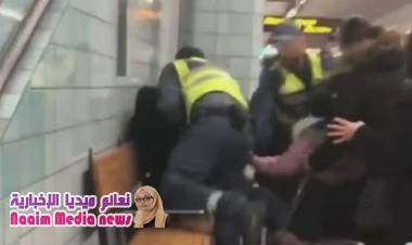 غضب في السويد بعد جر سيدة حامل من قطار بالقوة