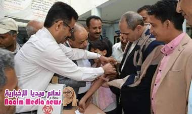 وكيل أول محافظة تعز يدشن الحملة الوطنية للتحصين ضد مرض الحصبة والحصبة الالمانية