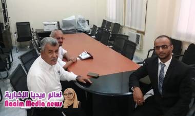 نائب وزير الصحه والسكان في حكومة الشباب يتفقد سير عمل مكتب صحة عدن .