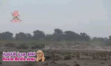 استهداف مليشيا الحوثي لمواقع قوات الوية العمالقة