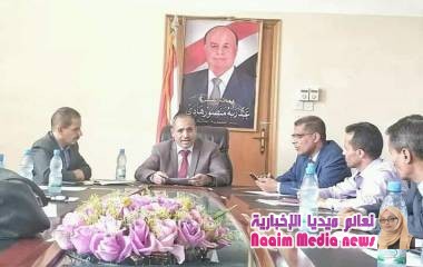 وكيل اول المحافظة يلتقي مدراء عموم المعاهد التعليمية والفنية والمهنية والصناعية بالمحافظة