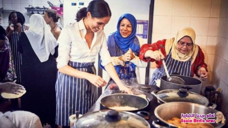 ميغان ماركل تدعم كتاب طهي لمتطوعات بمركز إسلامي في لندن