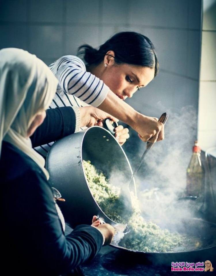 ميغان ماركل تدعم كتاب طهي لمتطوعات بمركز إسلامي في لندن