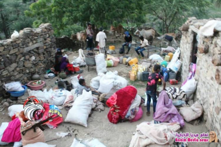 عاجل/ حالة نزوح كلي للمواطنين الابرياء من قرية الكدمة قحيفة من قبل مليشيات الحوثي الأجرامية