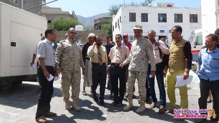 شاهد بالصور تزامناً مع الأعياد الوطنية العقيد البحر يتفقد سير العمل بمستشفى العسكري بتعز 