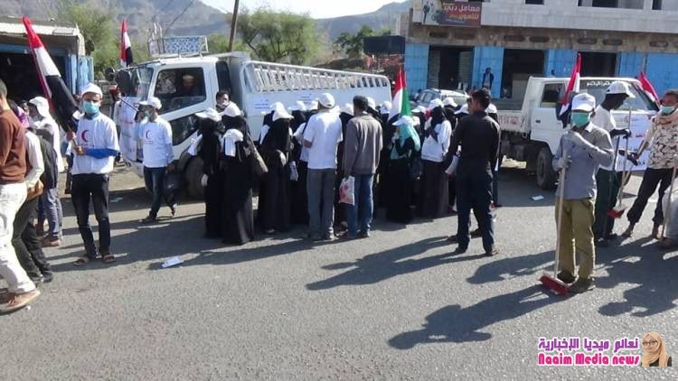 شاهد بالصور حمله النظافه الشامله بالمعافر