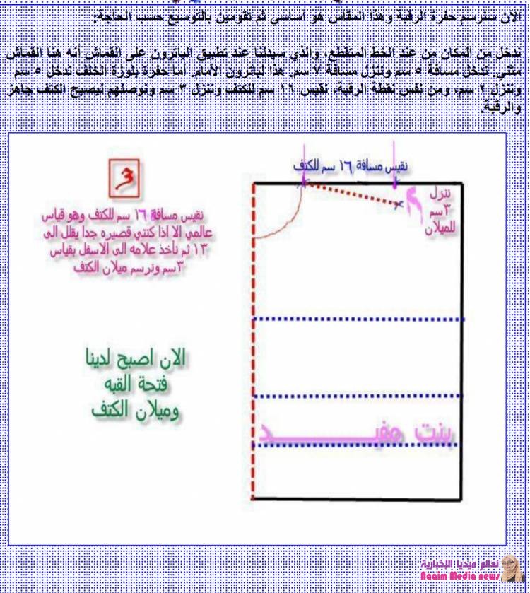 فن التفصيل والخياطة الدرس الرابع القسم الاول