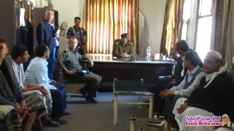 مدير عام شرطة تعز يطلع على عملية التدريب في المركز التدريبي وادارة البحث الجنائي 