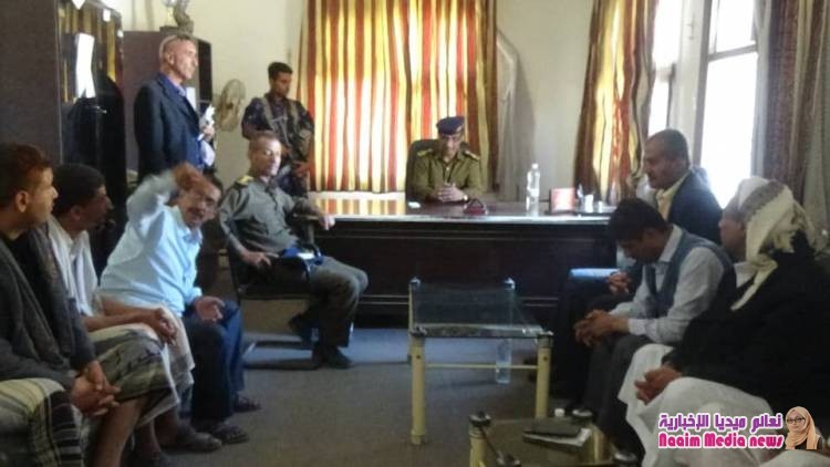 مدير عام شرطة تعز يطلع على عملية التدريب في المركز التدريبي وادارة البحث الجنائي 