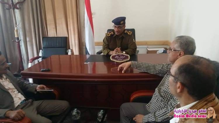 مدير عام شرطة تعز  يلتقي باعضاء التحالف السياسي لإسناد الشرعية بالمحافظة 