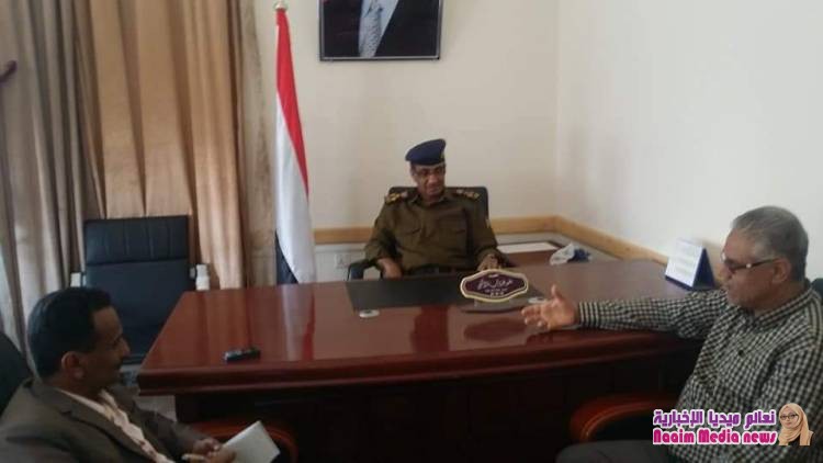 مدير عام شرطة تعز  يلتقي باعضاء التحالف السياسي لإسناد الشرعية بالمحافظة 