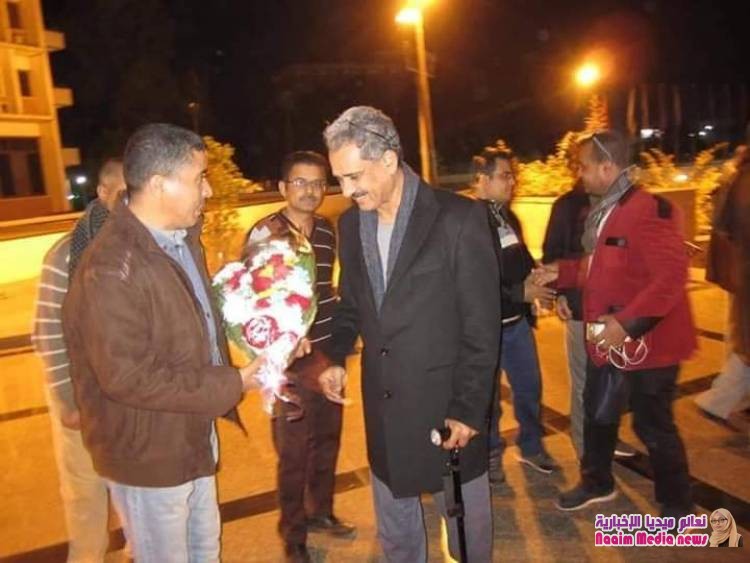 جانب من إستقبال أ. د الشعيبي رئيس جامعة تعز  بمحافظة أسيوط بجمهورية مصر العربية