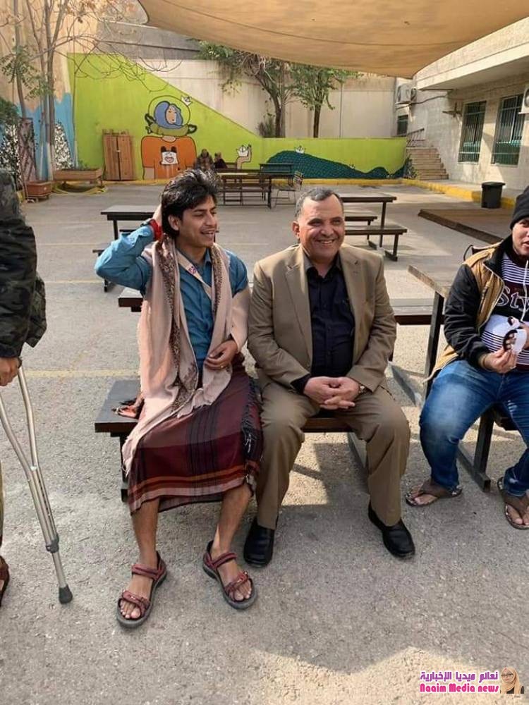 قائد محور تعز اللواء الركن خالد فاضل يزور جرحى تعز الذين يخضعون للعلاج في دولة الأردن