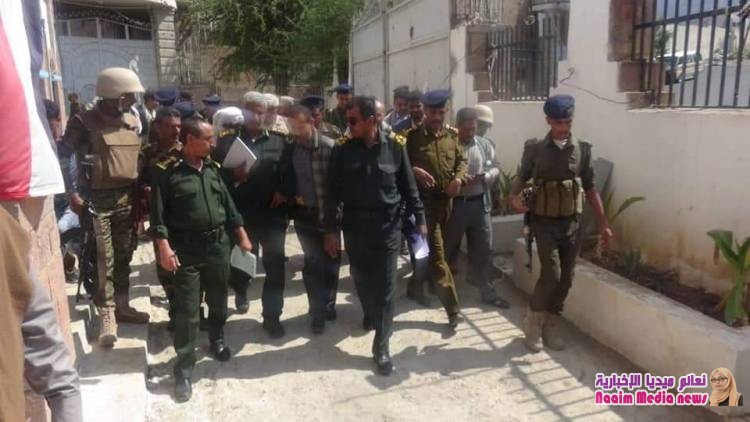 لجنة وزارية تزور ادارة عام شرطة تعز وتتفقد الجاهزيه المادية والمعنوية والبشرية  .