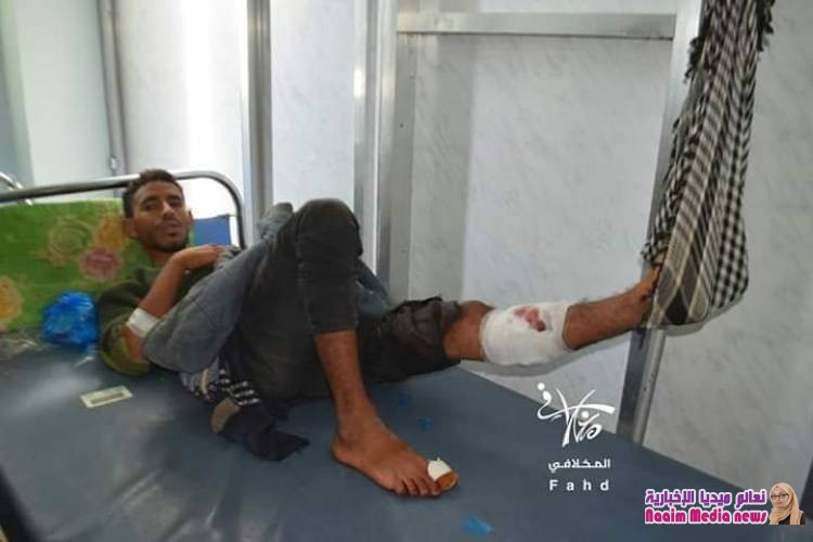 صور لشهداء وجرحى من افراد الجيش الوطني نتيجة   إنفجار عبوة ناسفة 