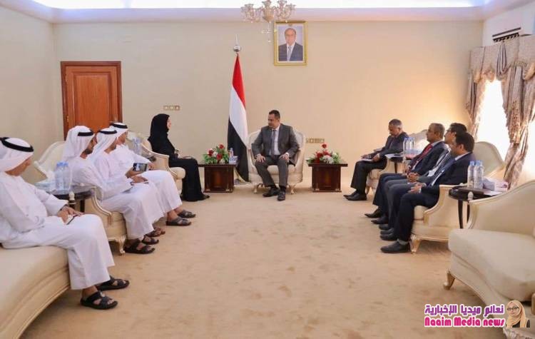 رئيس الوزراء معين عبد الملك : ‏ناقشنا مع وزيرة الدولة لشؤون التعاون الدولي بدولة الإمارات العربية المتحدة  ريم الهاشمي