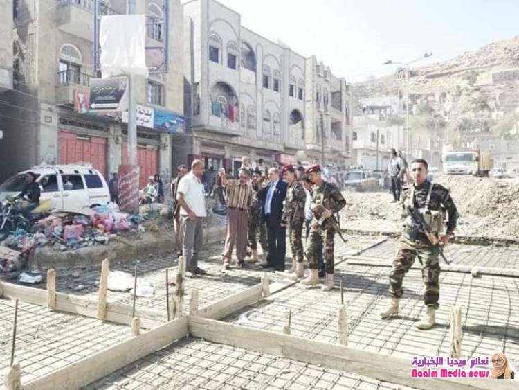 وكيل أول يتفقد عمليات  الترميم في عدد من شوارع المدينة