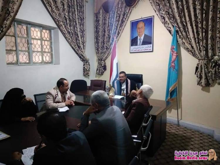 جامل : يرأس إجتماعاً لقيادة فرع المؤتمر بتعز