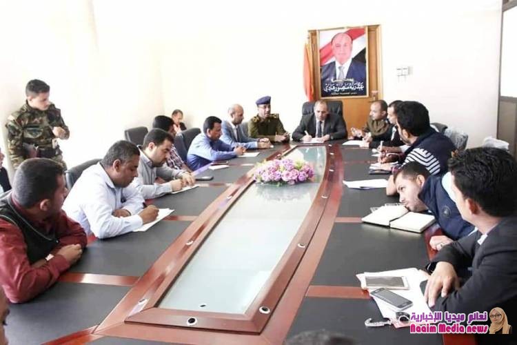 مدير عام شرطة يلتقي برؤساء العمل في المجال الإغاثي والإنساني. 