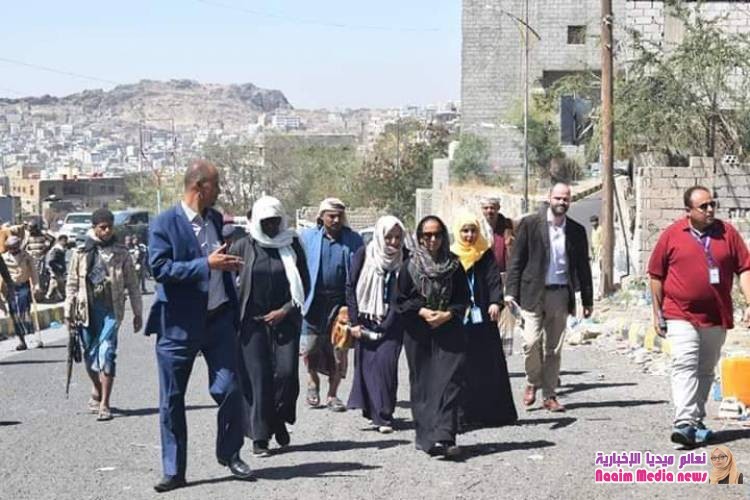 وكيل أول محافظة تعز يلتقي وفد من منظمات الأمم المتحدة.