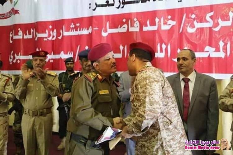 محور تعز يقيم حفل توديع اللواء الركن خالد فاضل 