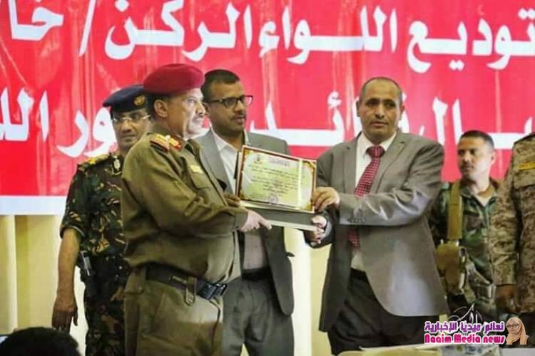 محور تعز يقيم حفل توديع اللواء الركن خالد فاضل 