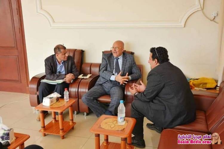 محافظ تعز يلتقي مكتب الأمم المتحدة لخدمات المشاريع