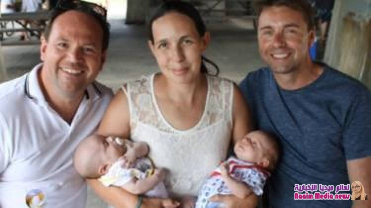 ولادة توأم من رجلين مختلفين