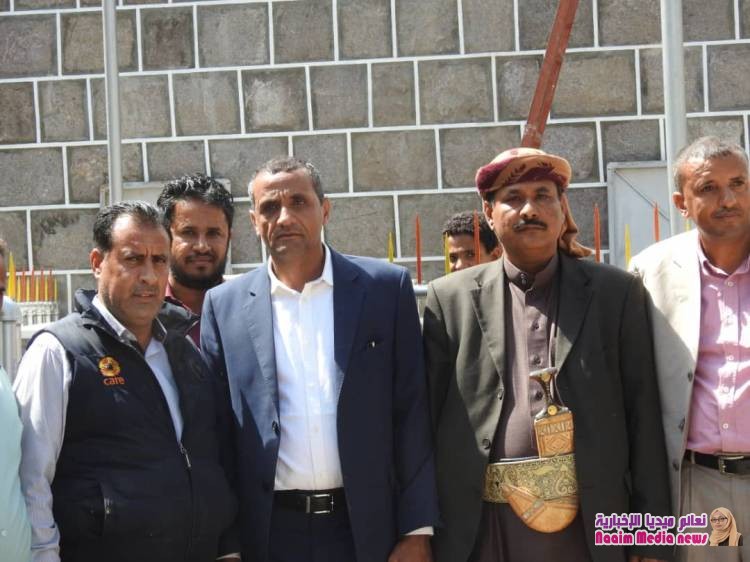 مدير عام المديرية يفتتح مشروع مياة بعزلة القحاف.